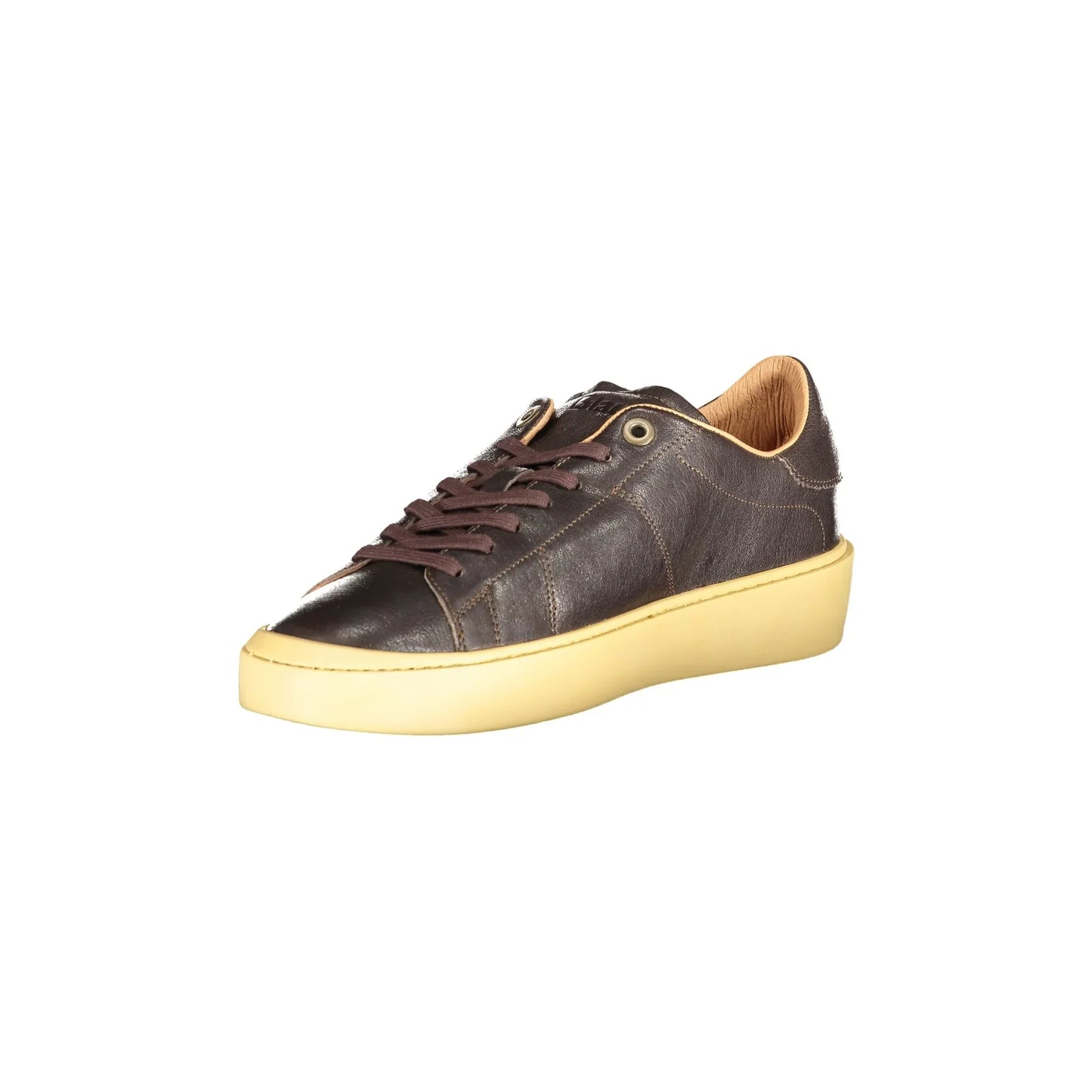 BLAUER Scarpe Sportive Uomo Marroni con Dettagli a Contrasto