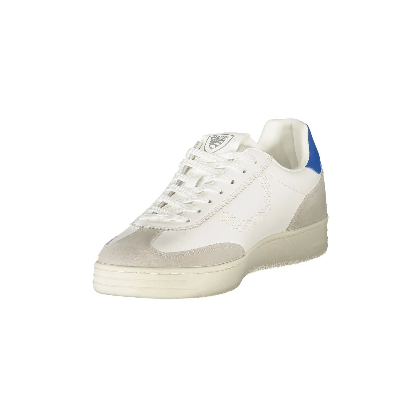 BLAUER Herren-Sneaker in Weiß mit Schnürsenkeln und kontrastierenden Details