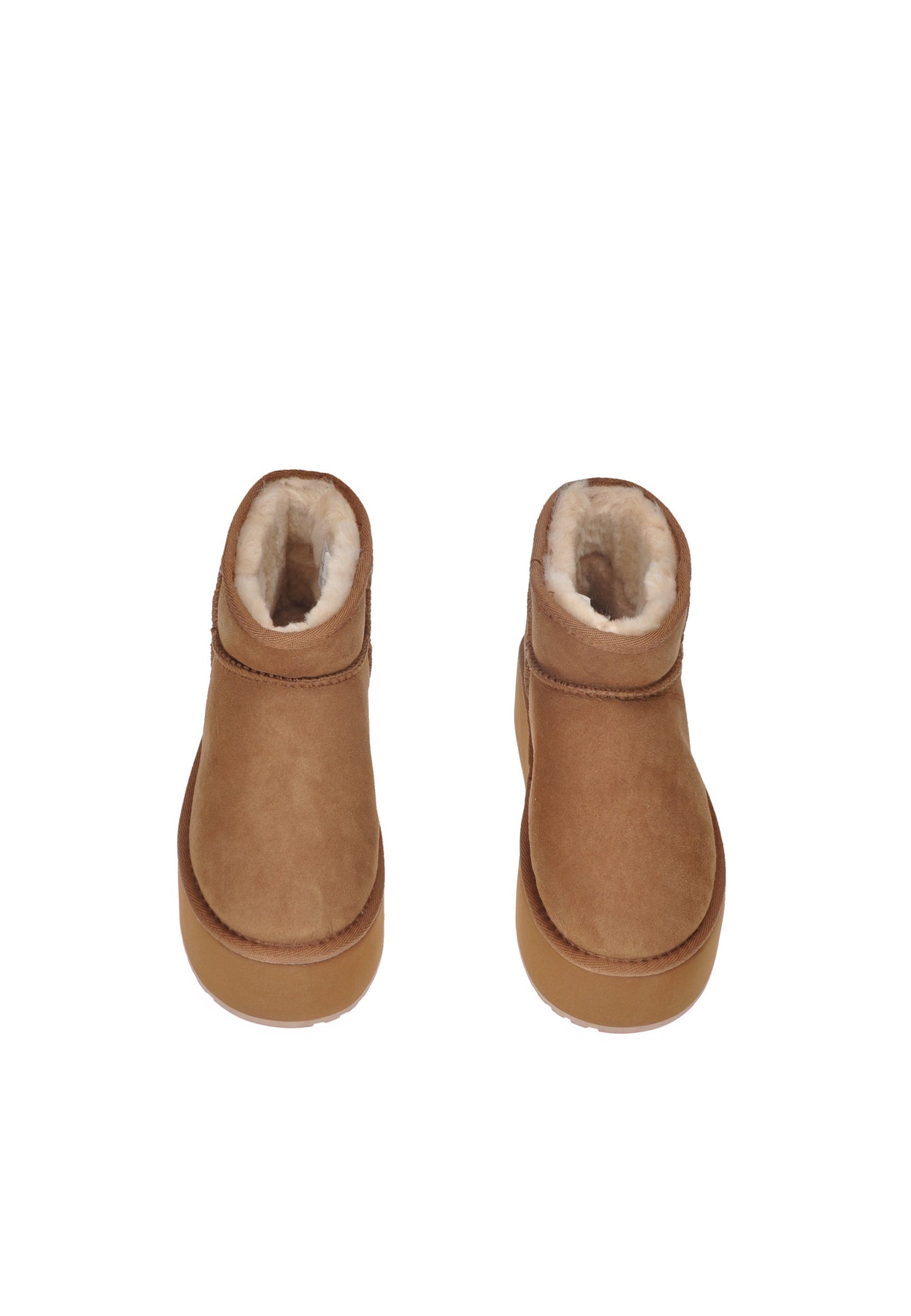 W13082 Boot EMU AUSTRALIA in brown with soft inner lining and micro flatform design.
