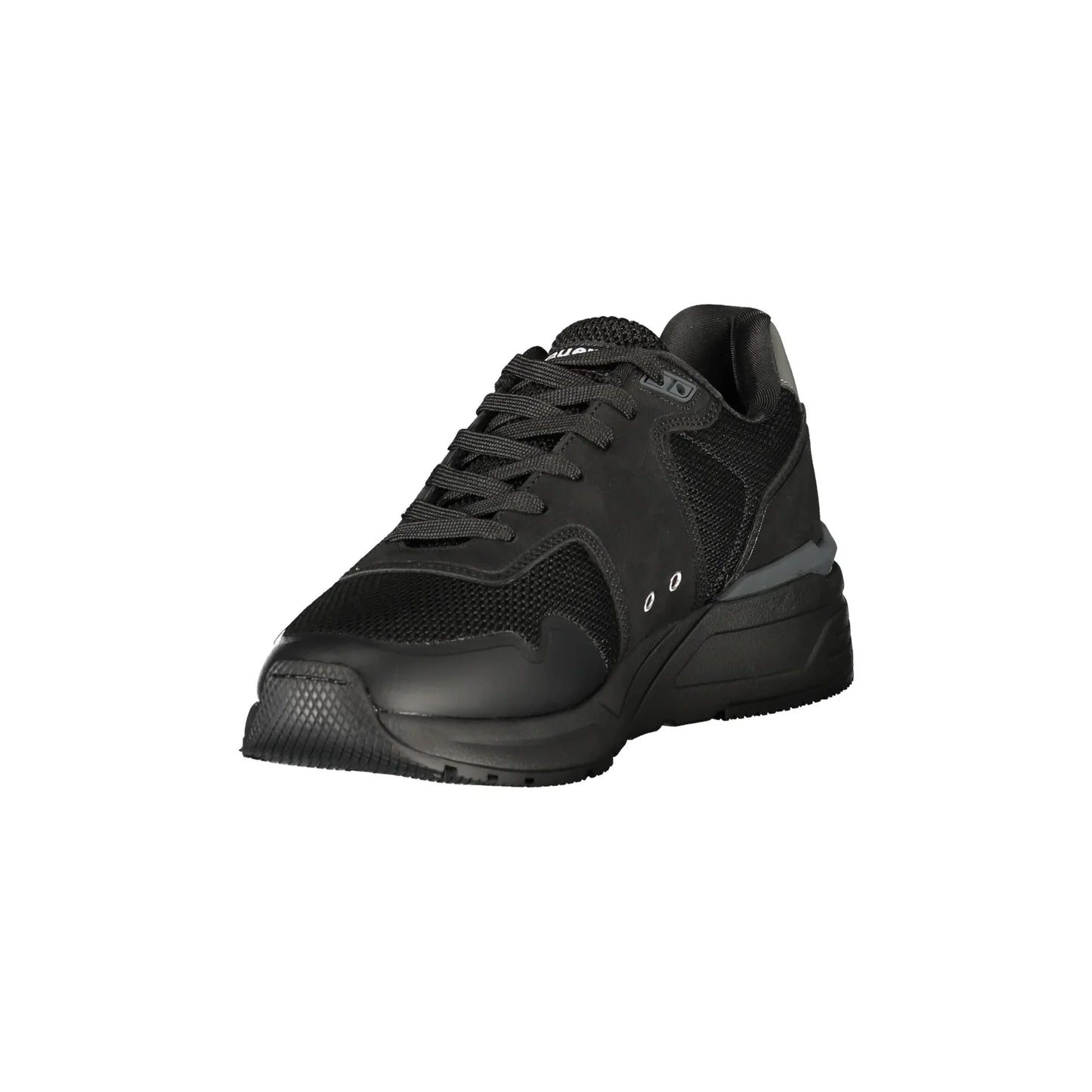 Schwarze Herren-Sneaker von BLAUER mit Schnürsenkeln und kontrastierenden Details