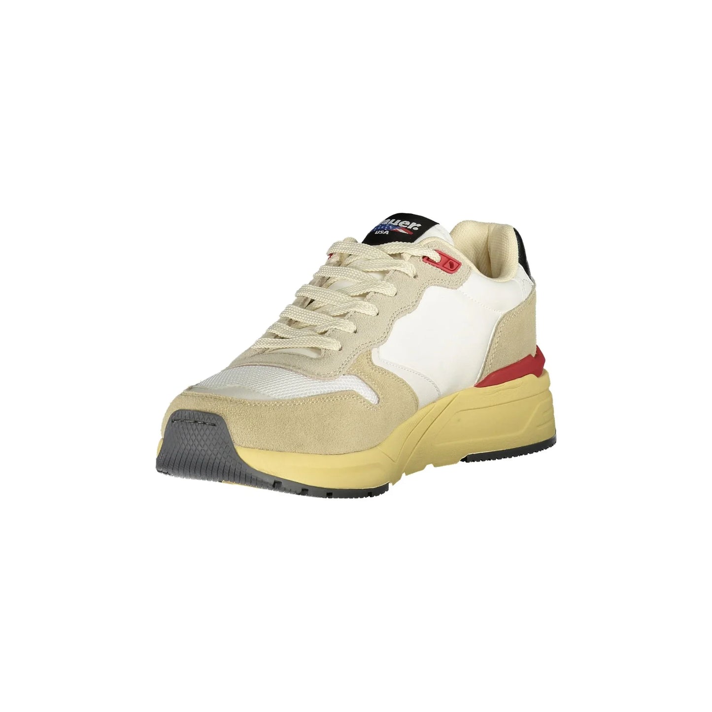BLAUER Herren-Sneaker in Beige mit Details und Logo