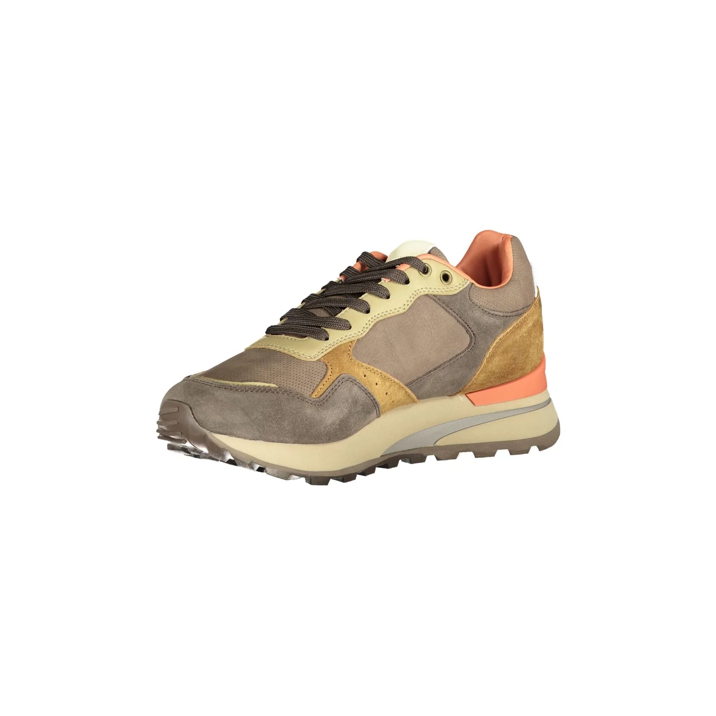 BLAUER Sneakers Uomo Marroni con Plantare Removibile e Logo