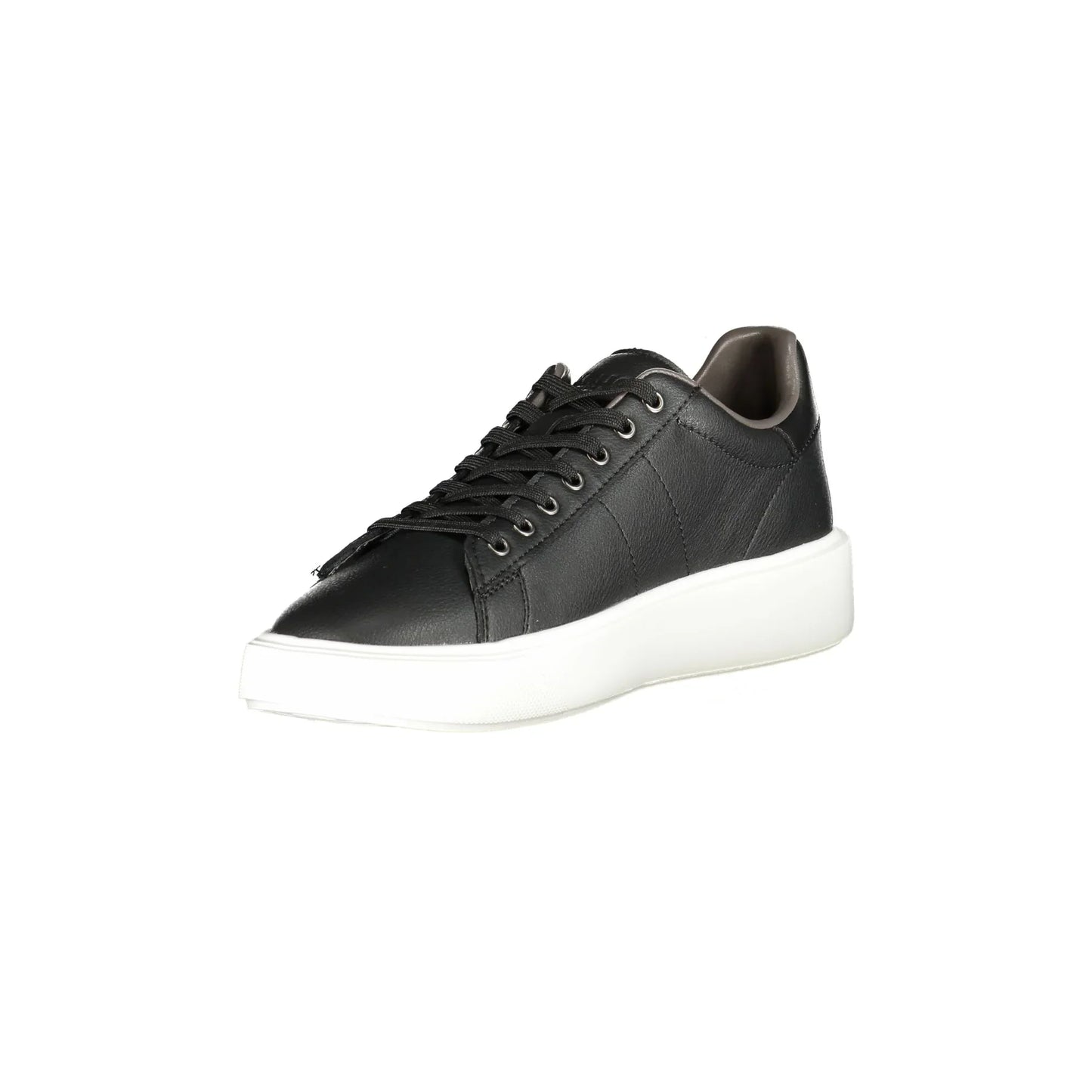 BLAUER Men's Black Sports Shoes with Logo Application