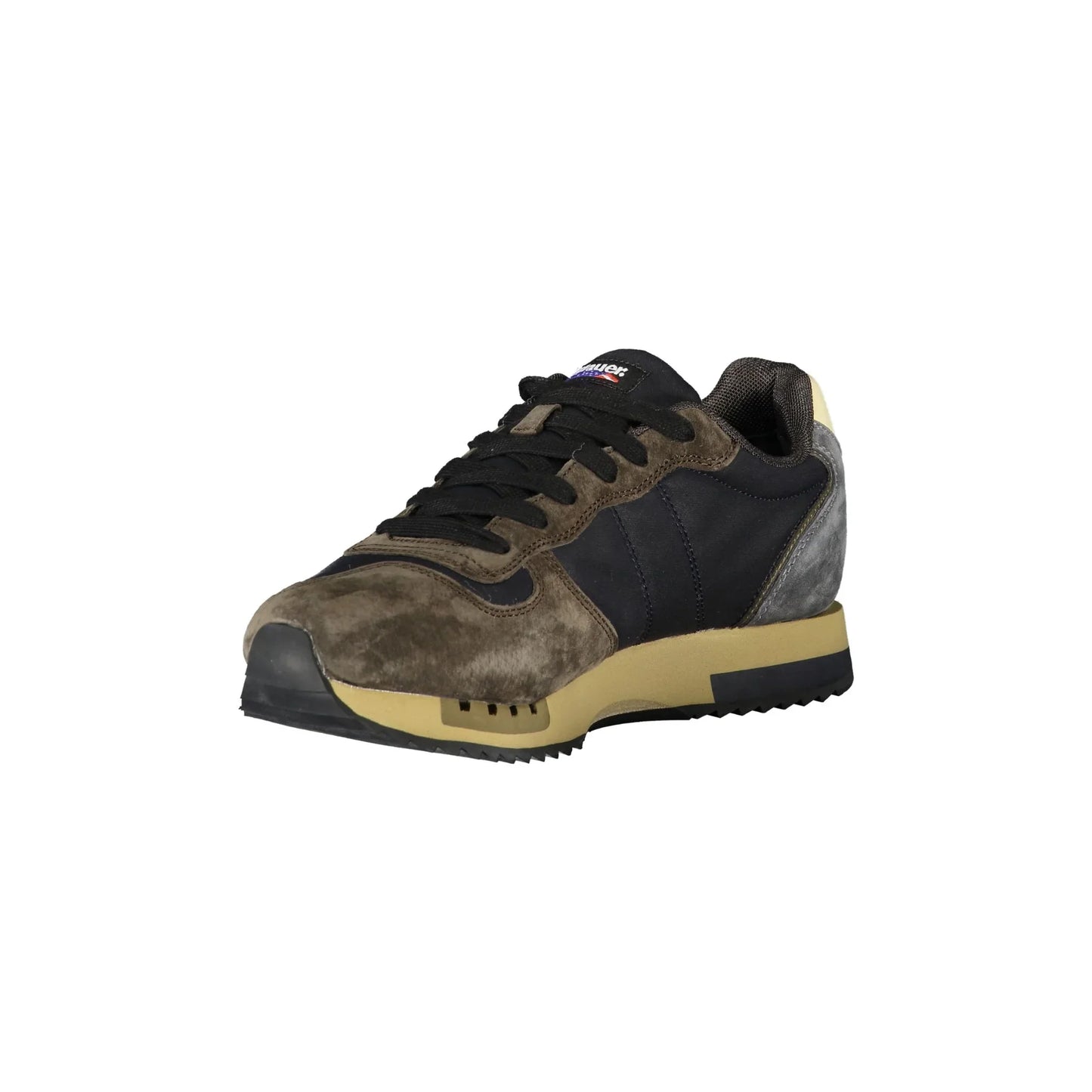 BLAUER Sneakers Uomo Blu con Lacci e Dettagli a Contrasto