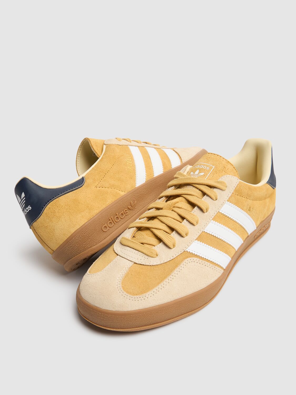 Gazelle Indoor Herrenschuhe Hafer/Schuhe Weiß/Schattenblau