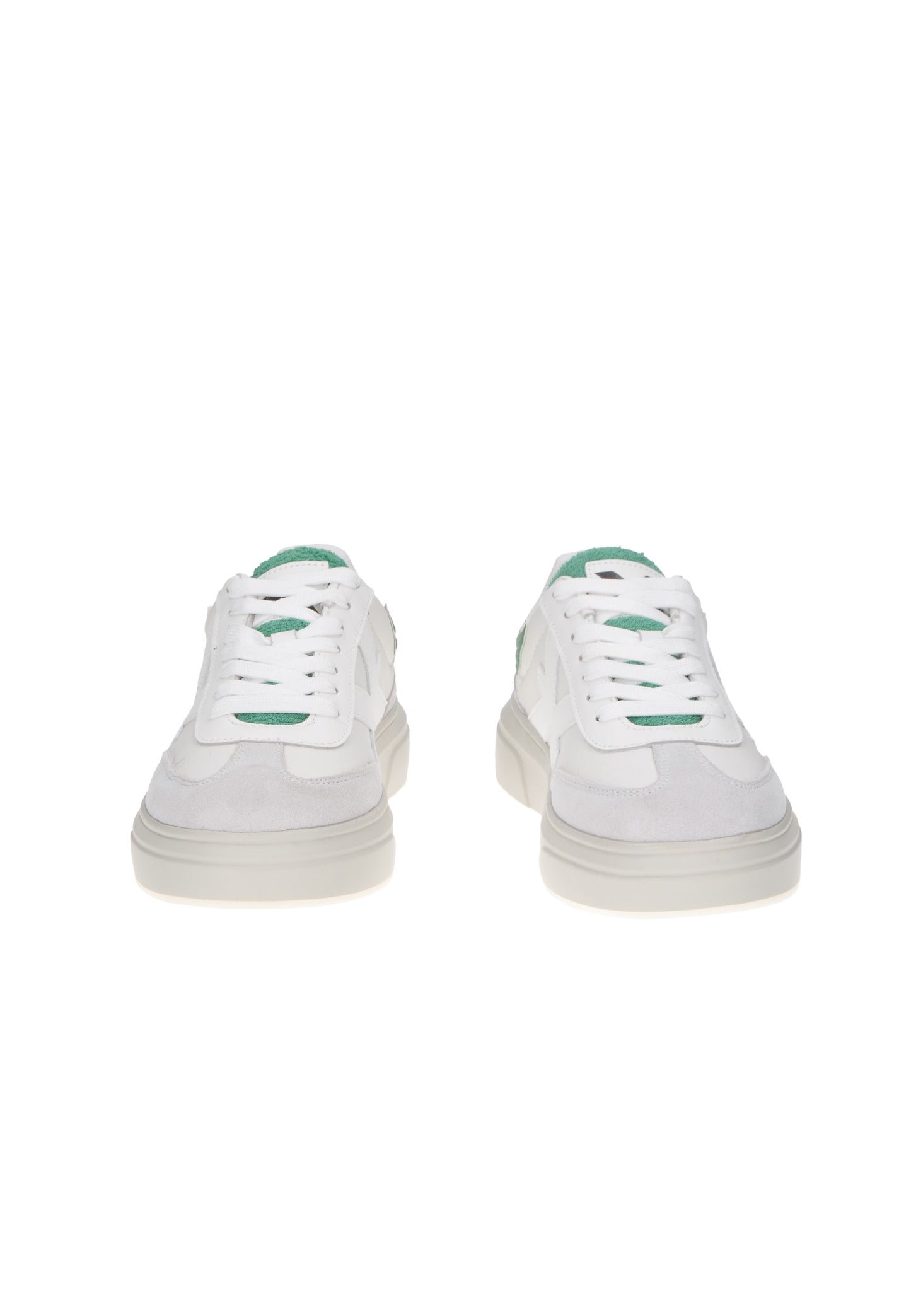 27310/CP sneaker JOHN RICHMOND Oscar in white leather with padded insoles and rubber soles featuring a 2cm high heel.