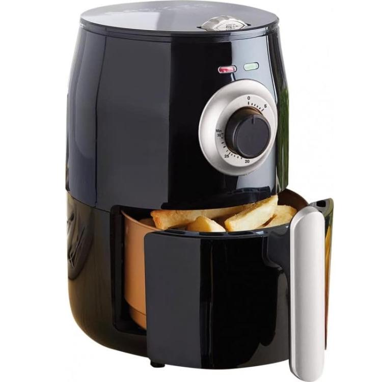 Master Heißluftfritteuse, 2 Liter Fassungsvermögen, ohne Öl, verstellbarer Backofen, 1000 W