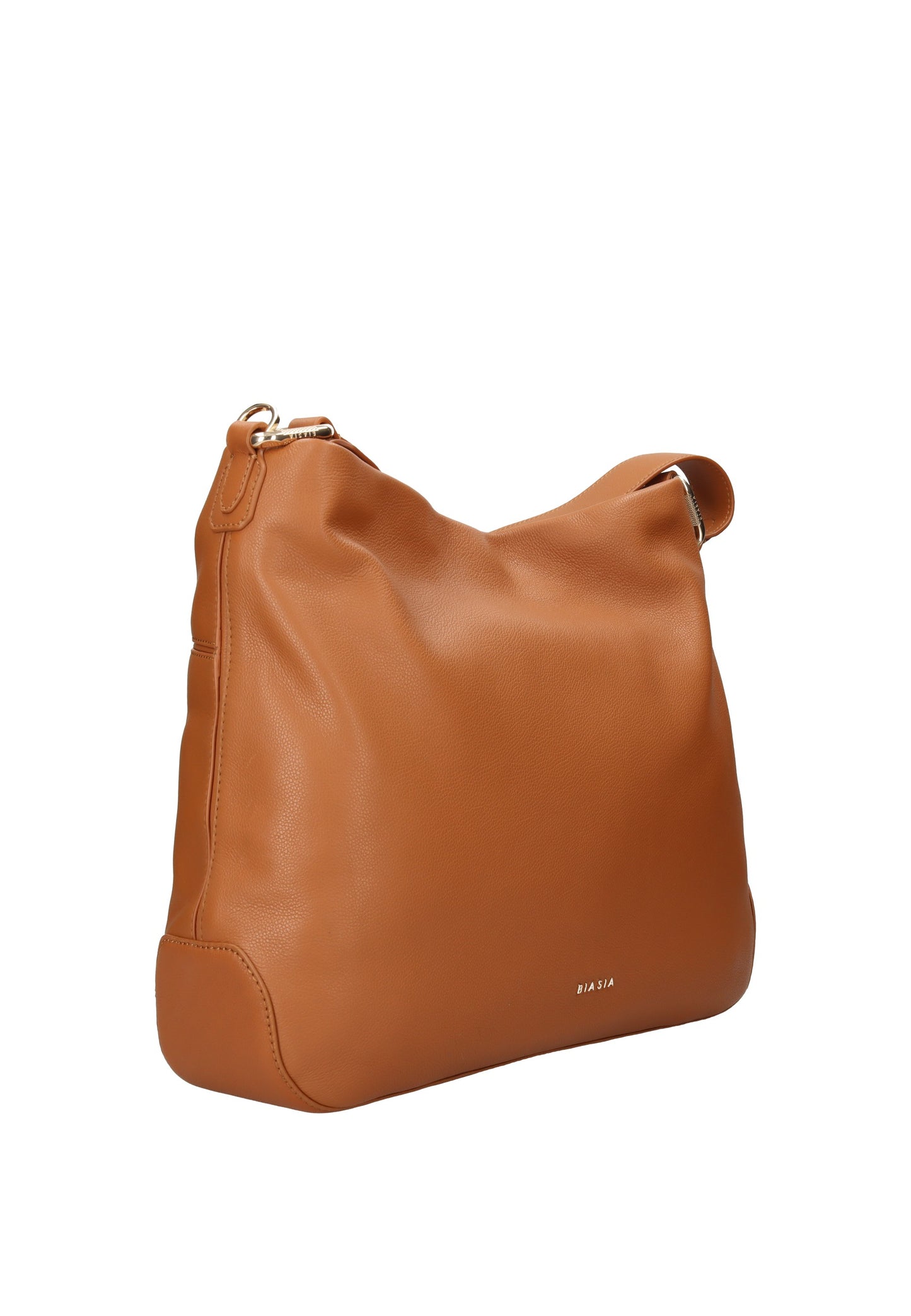 BIBP9E502 Borsa a spalla FRANCESCO BIASIA in pelle nappa marrone, elegante e versatile.
