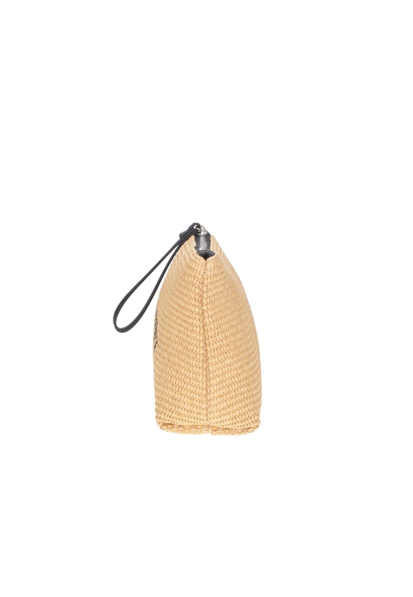 Side view of KBE47A513 Pochette KUVE', a stylish beach pouch with zipper closure.