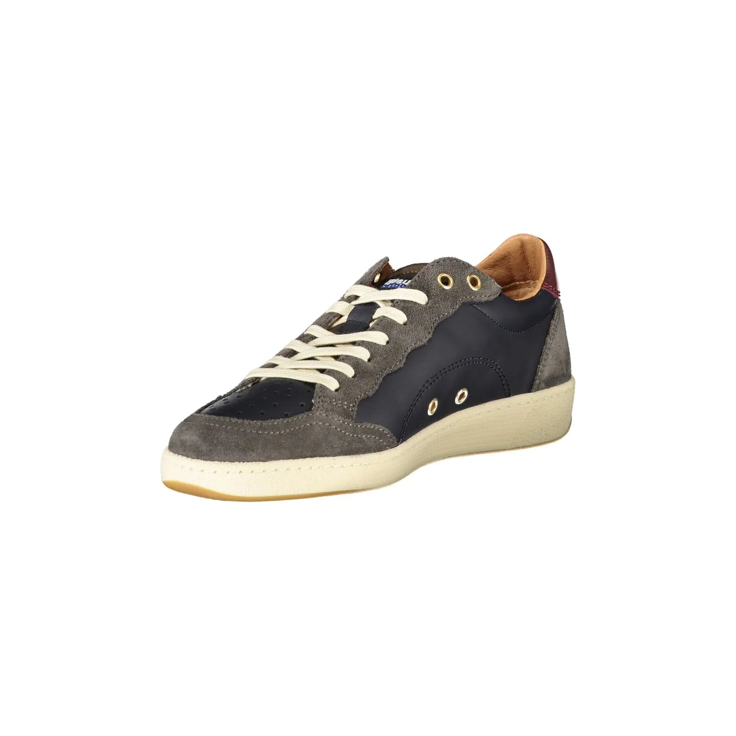 BLAUER Sneakers Uomo Blu con Lacci e Dettagli a Contrasto