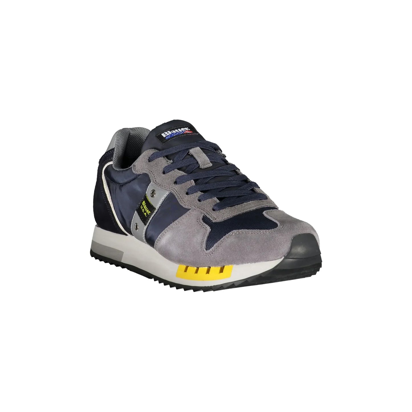 BLAUER Scarpe Sneakers Uomo Blu con Dettagli a Contrasto