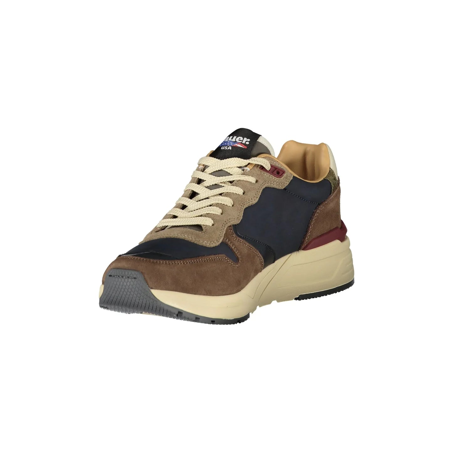BLAUER Herren-Sneaker in Blau mit Schnürsenkeln und kontrastierenden Details