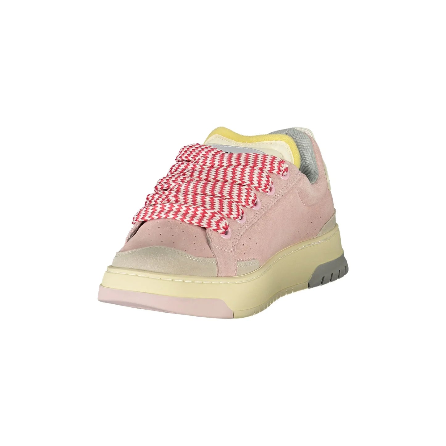 BLAUER Damen-Sneaker in Pink mit Schnürsenkeln und grauen Details