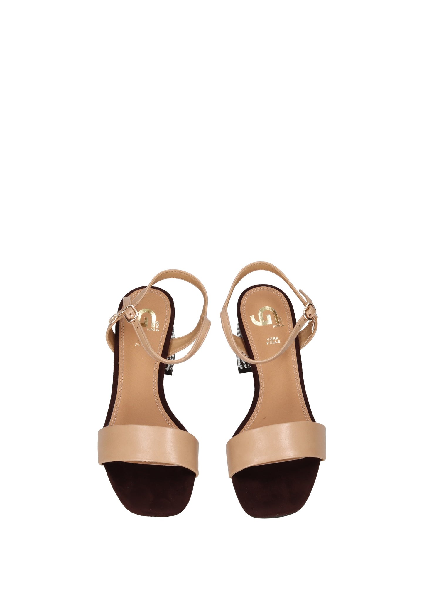 GD431 Sandalo GOLD&GOLD - elegant sandals with ankle strap and cushioned footbed, perfect for all-day comfort.