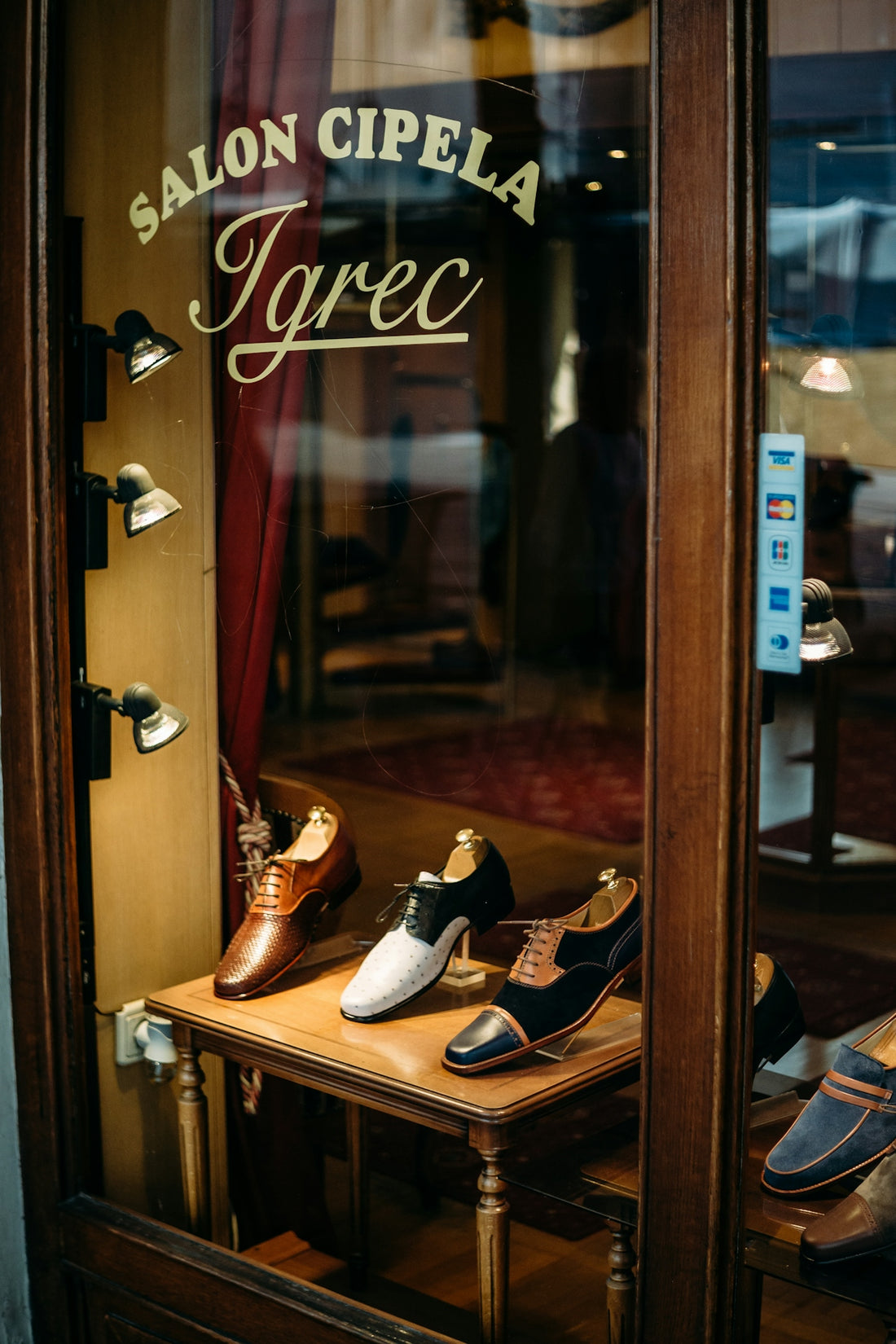 a pair of shoes on a table