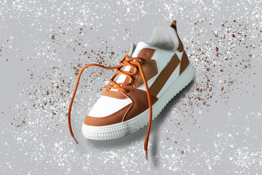 a pair of brown shoes