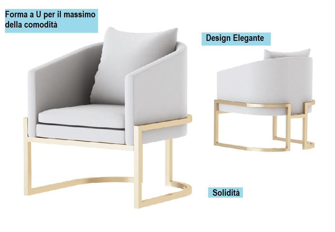 U-shaped chair. Maximum comfort. For home and professional use. High quality. 65x62x76 cm 