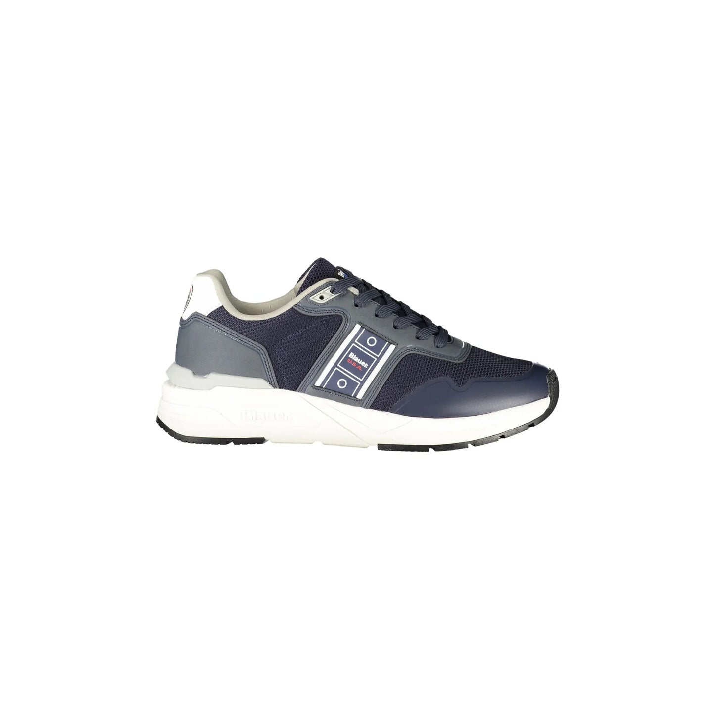 BLAUER Herren-Sneaker in Blau mit Schnürsenkeln und kontrastierenden Details
