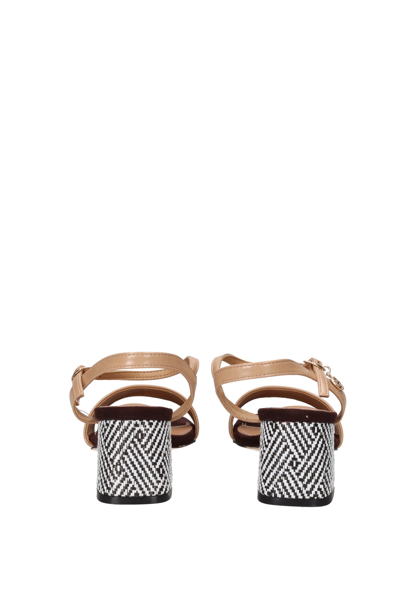 GD431 Sandalo GOLD&GOLD back view showcasing the stylish design and comfortable high heel.