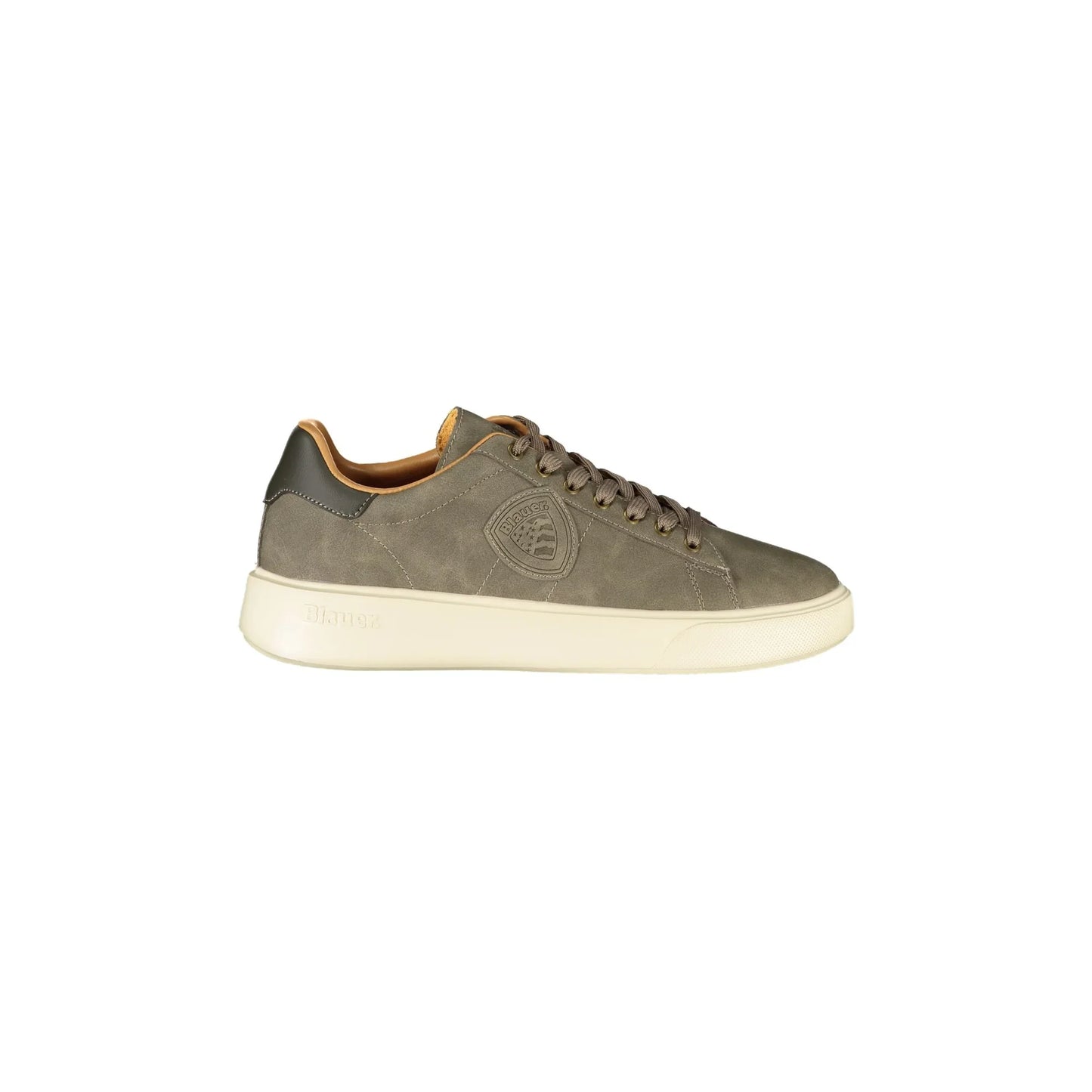 BLAUER Herren-Sneaker in Grau mit Schnürsenkeln und kontrastierender Sohle