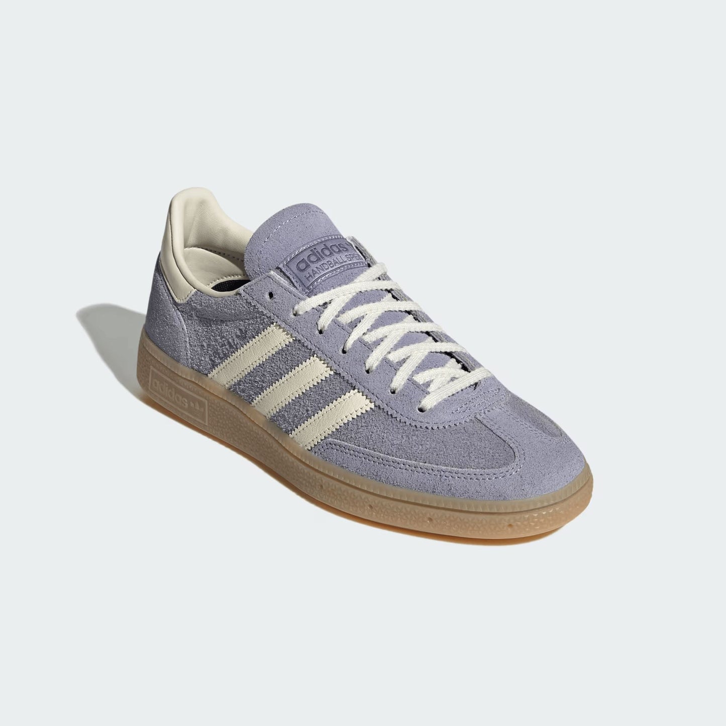 Handball Spezial Damenschuhe Silberviolett/Cremeweiß/Gummi