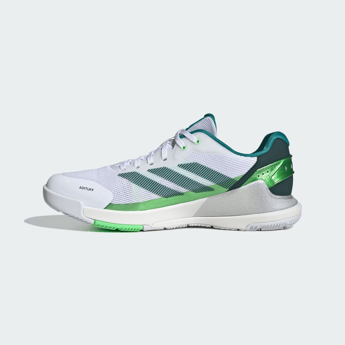 Crazyquick LS Padel Herren-Padelschuhe Cloud White/Aurora Ivy/Lime Burst