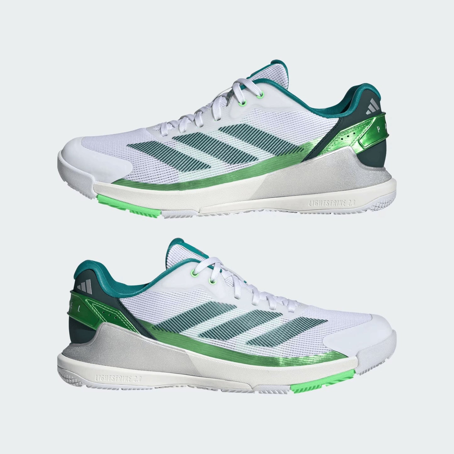 Crazyquick LS Padel Herren-Padelschuhe Cloud White/Aurora Ivy/Lime Burst