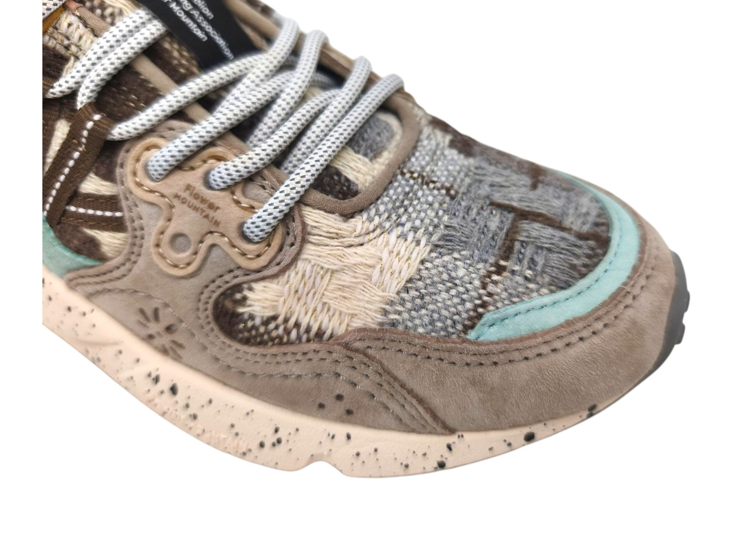 Yamano 3 Wollschuhe für Damen, Taupe/Milch/Senf