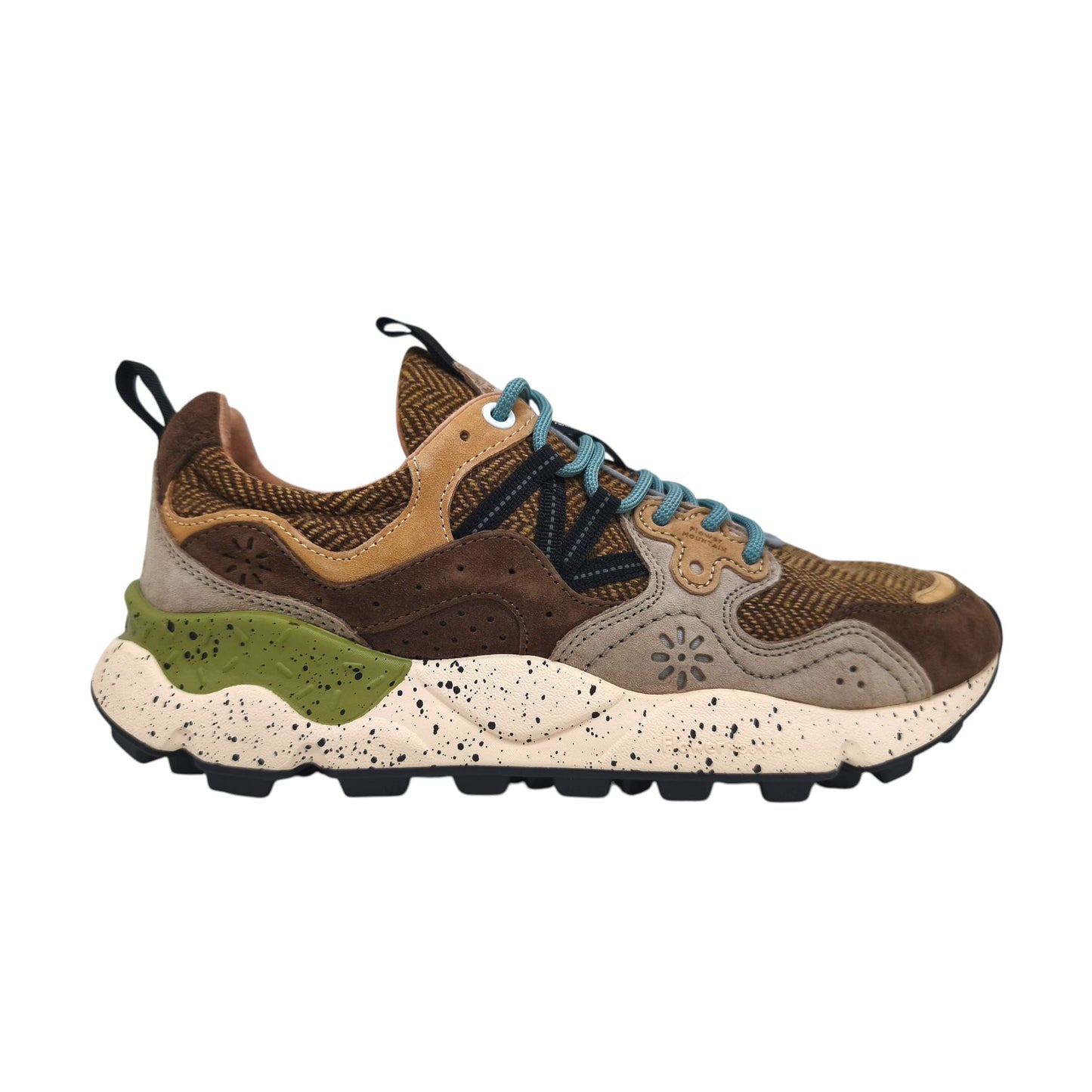 Yamano 3 Wollstrick-Herrenschuhe Dunkelgrau/Schlammbraun/Hellbraun