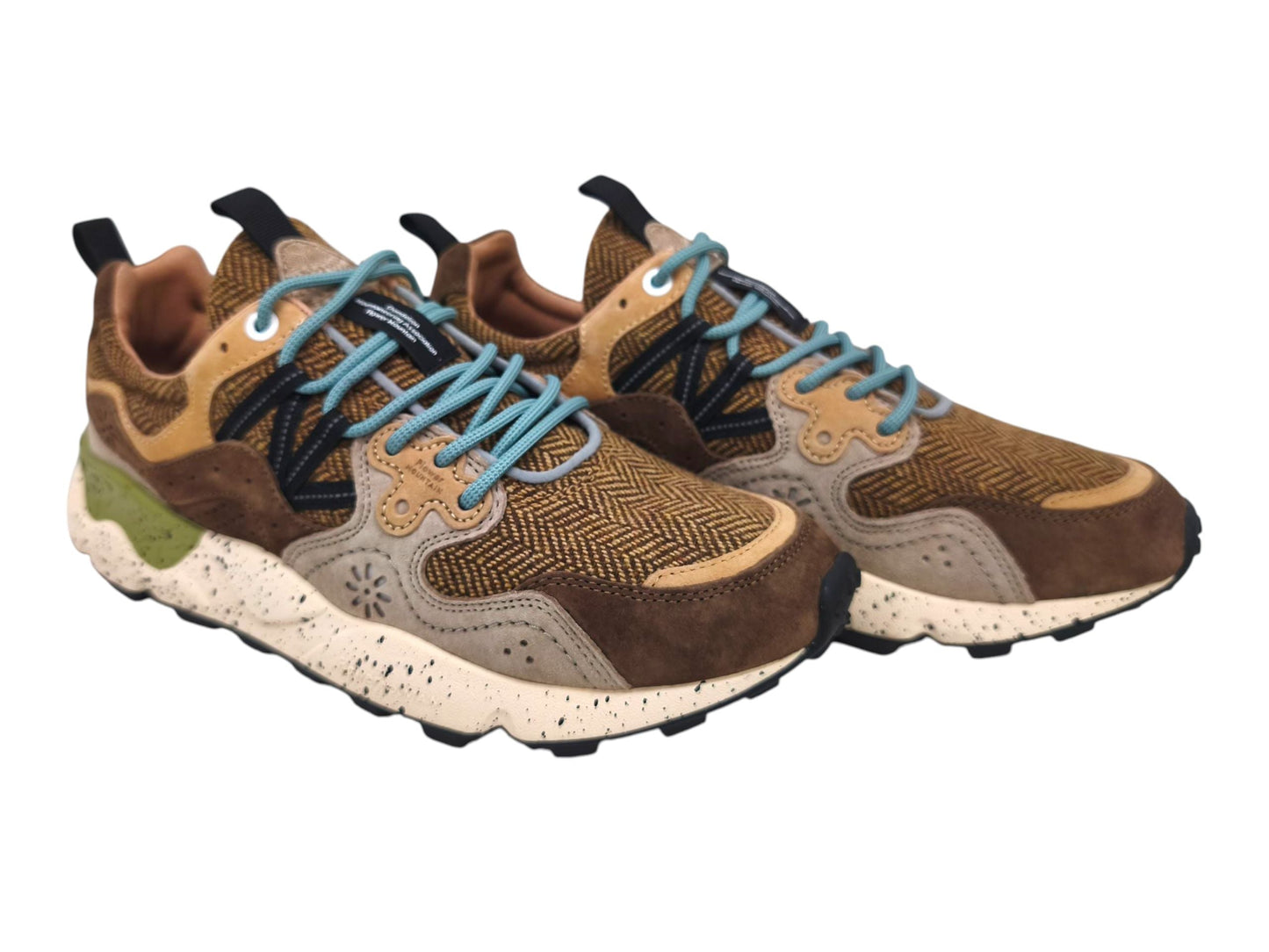 Yamano 3 Wollstrick-Herrenschuhe Dunkelgrau/Schlammbraun/Hellbraun