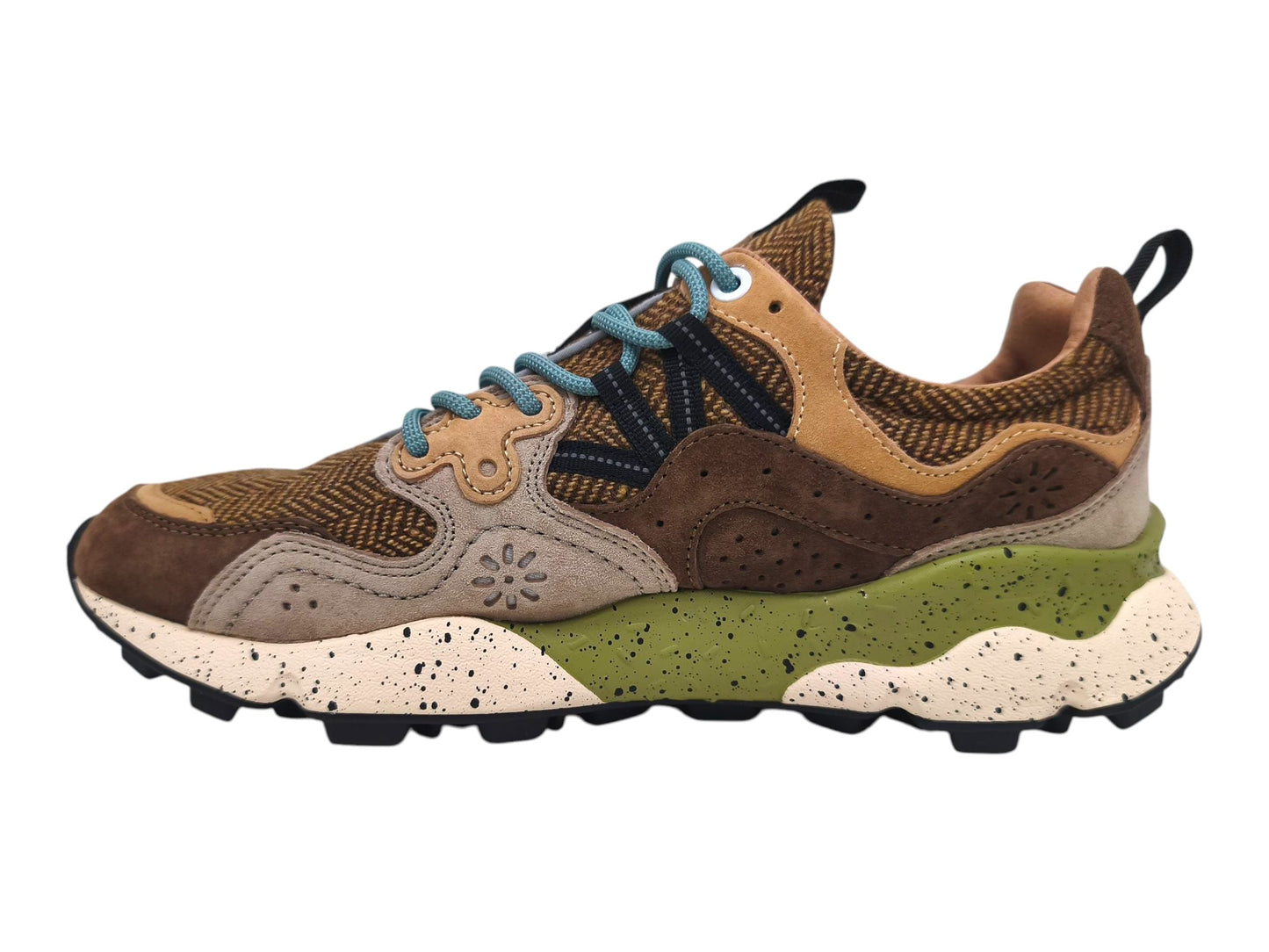 Yamano 3 Wollstrick-Herrenschuhe Dunkelgrau/Schlammbraun/Hellbraun
