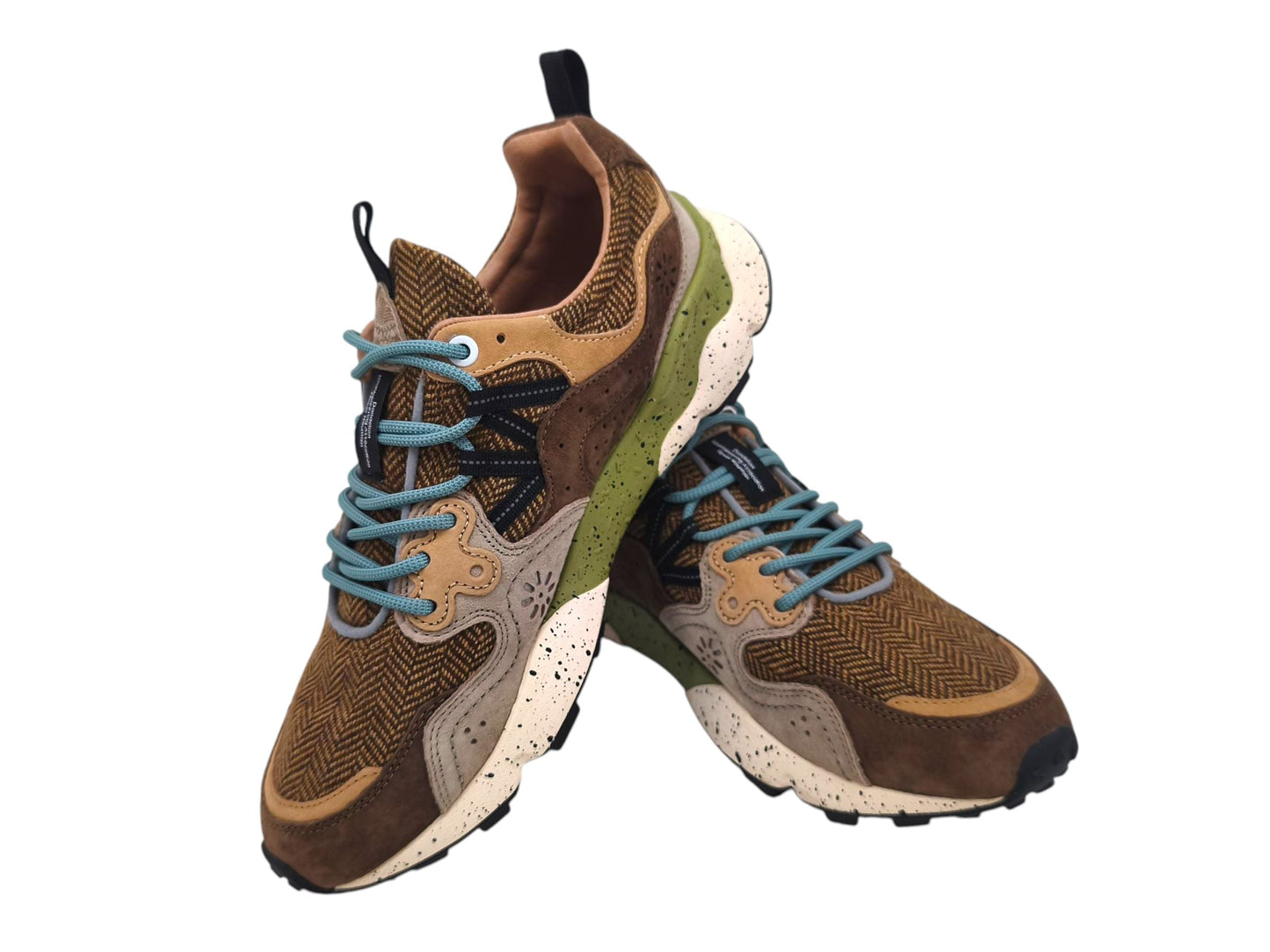 Yamano 3 Wollstrick-Herrenschuhe Dunkelgrau/Schlammbraun/Hellbraun