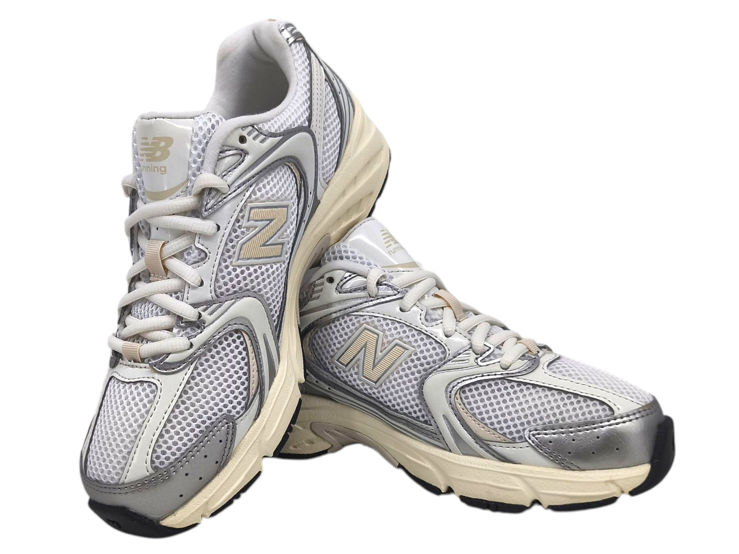 530 White/Silver Shoes