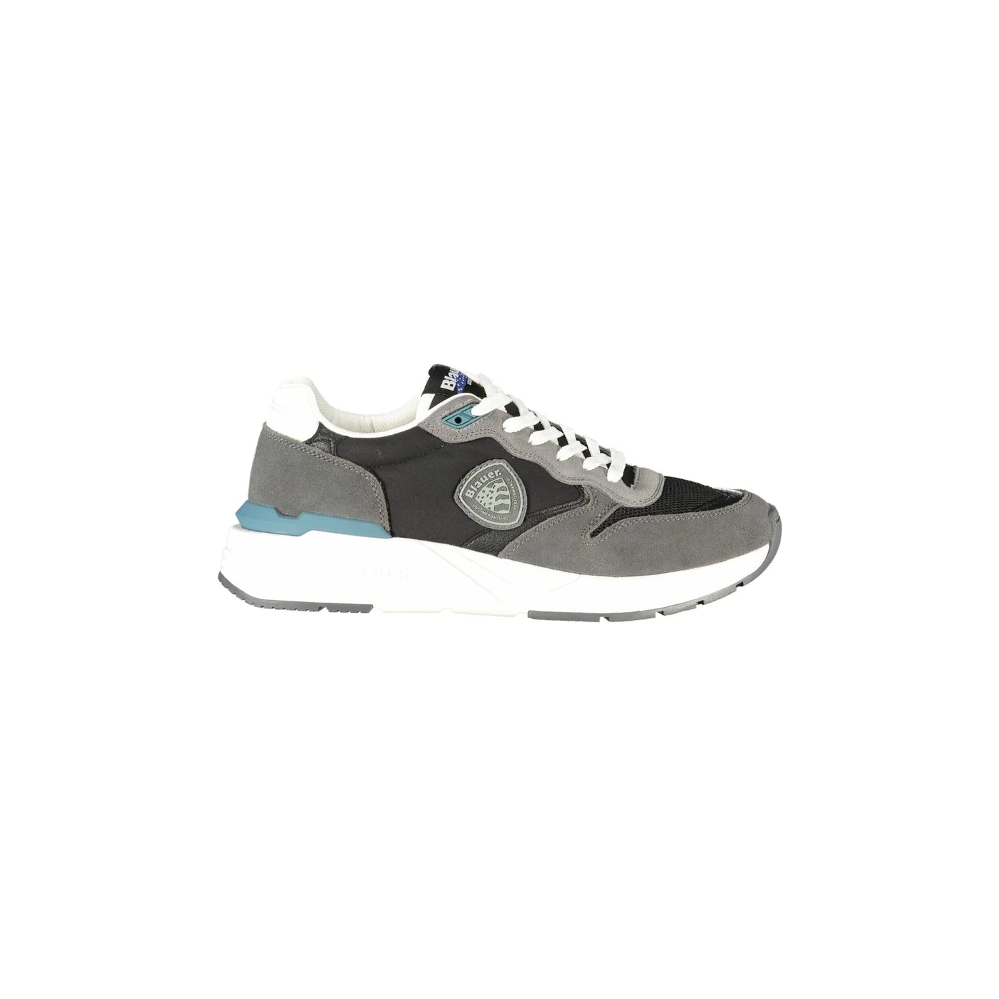 BLAUER Herren-Sneaker in Schwarz mit Details und Logo