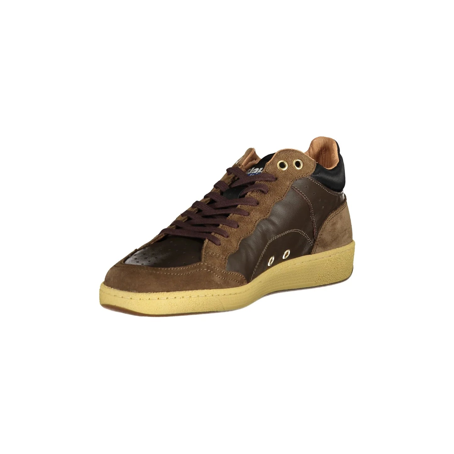 BLAUER Herren-Sneaker in Braun mit kontrastierenden Details