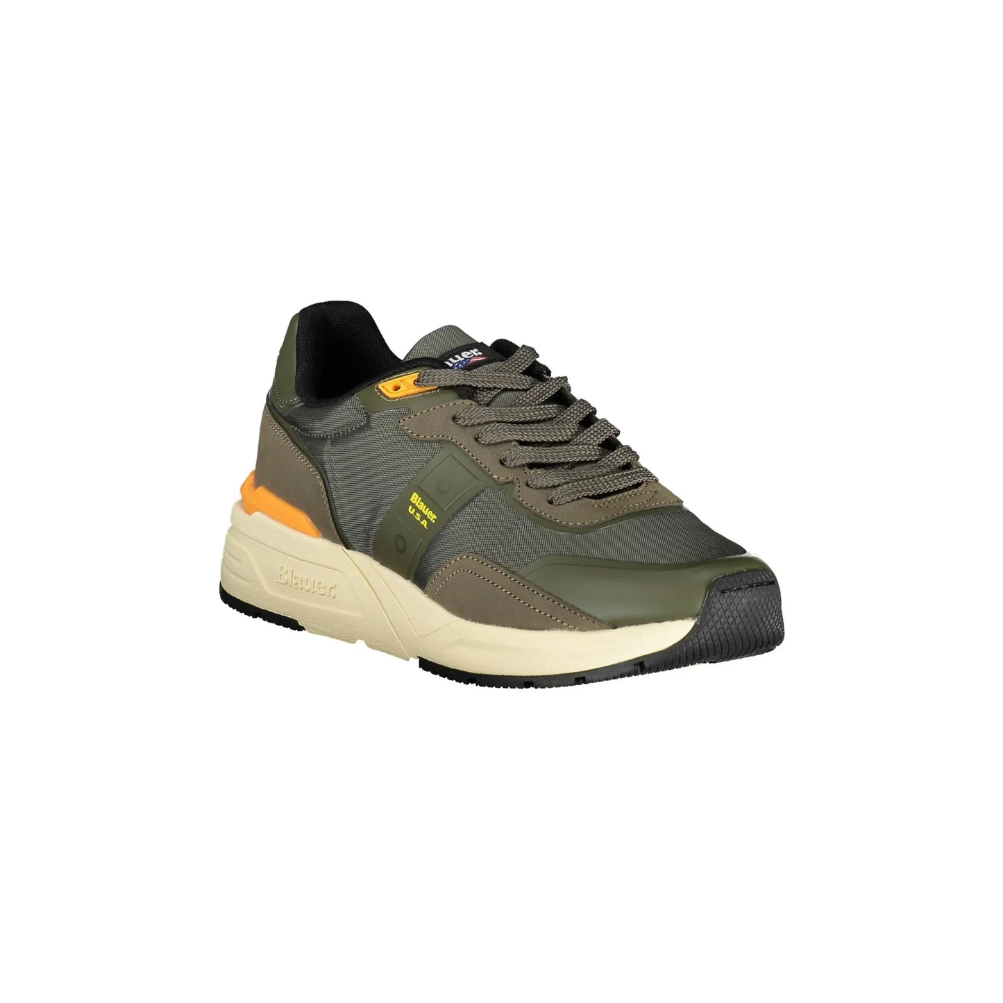 BLAUER Herren-Sneaker in Grün mit kontrastierenden Details