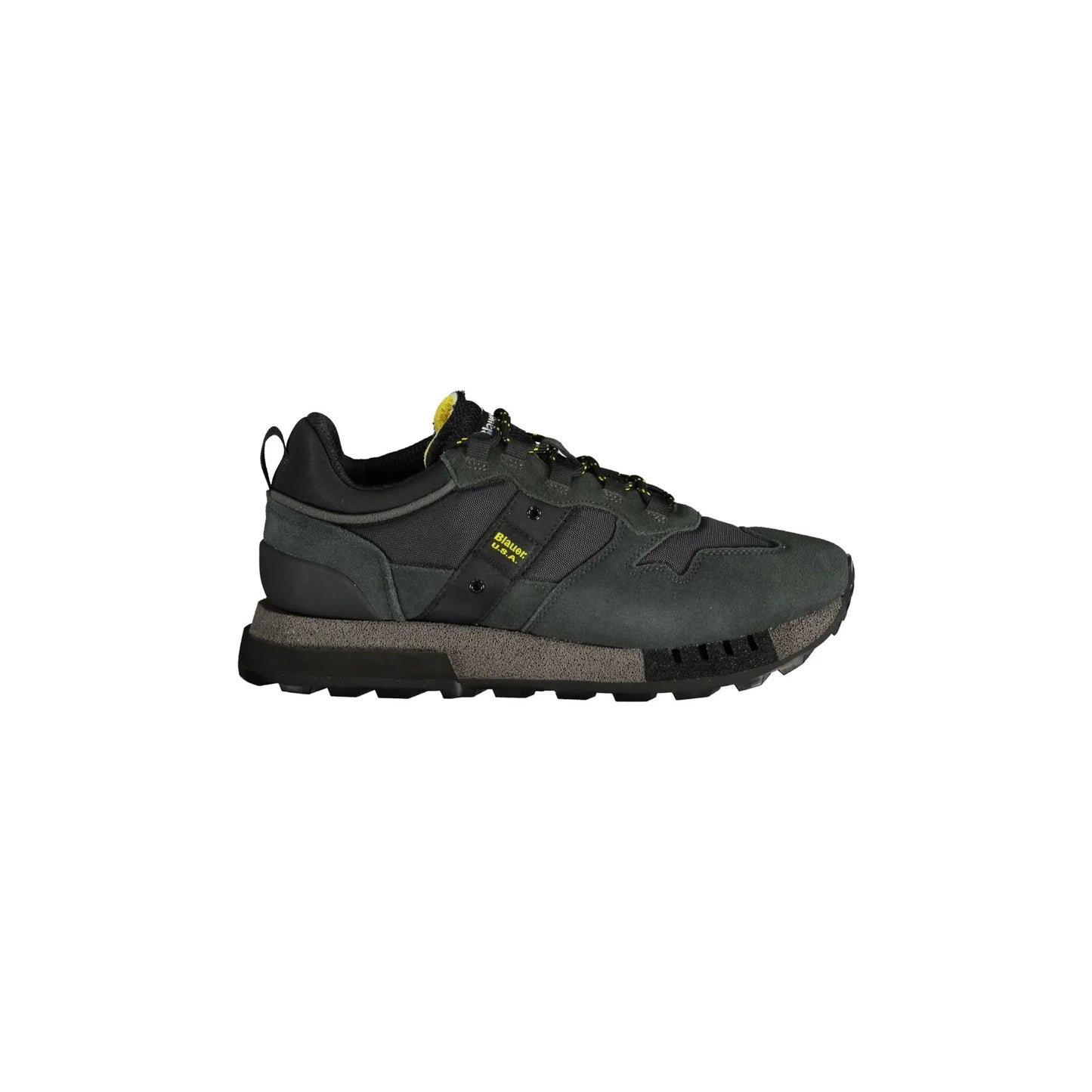 BLAUER Scarpe Sneakers Uomo Nere con Dettagli a Contrasto