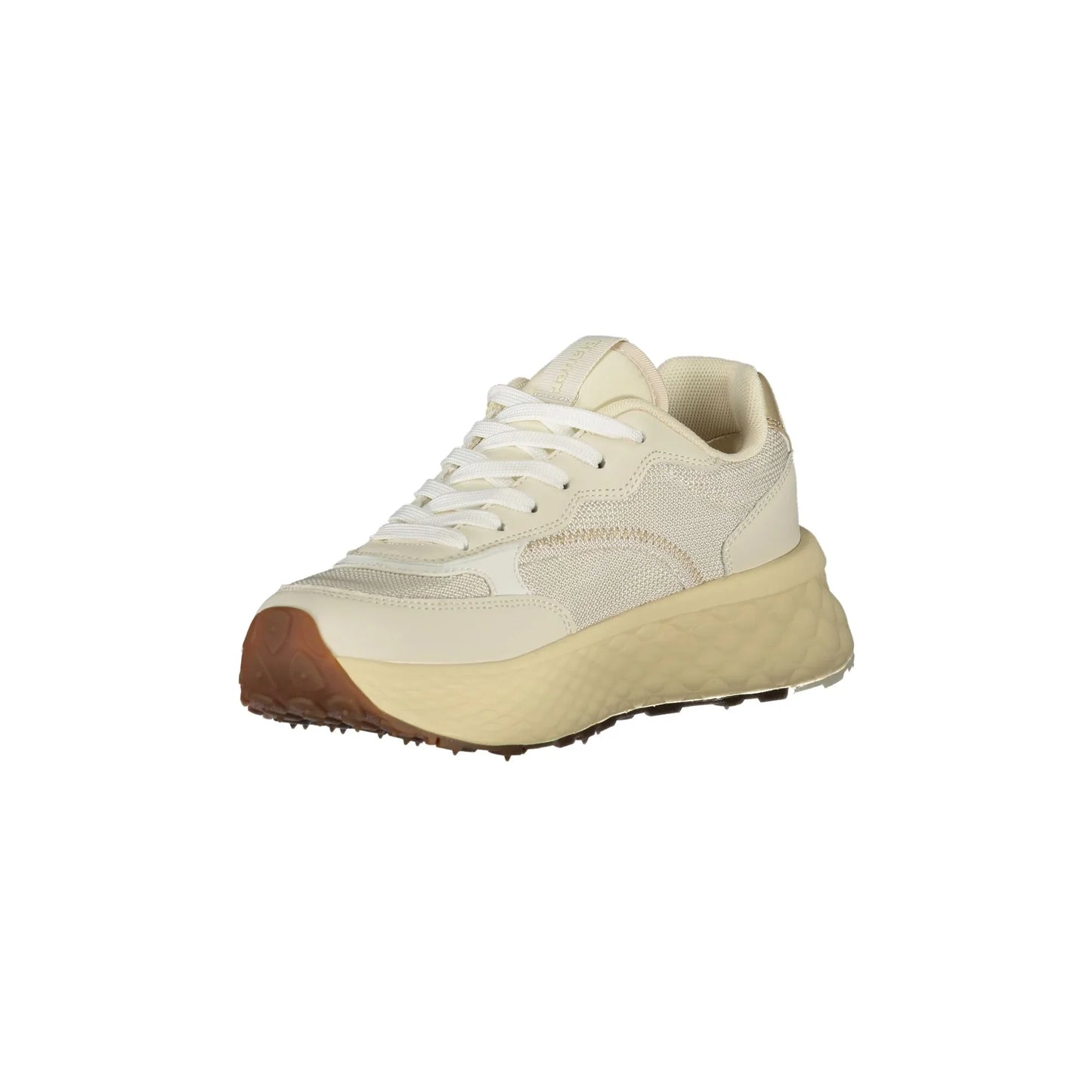 BLAUER Damen-Sneaker in Beige mit Schnürsenkeln und goldenen Details