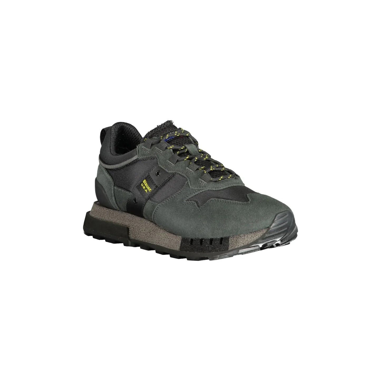 BLAUER Scarpe Sneakers Uomo Nere con Dettagli a Contrasto