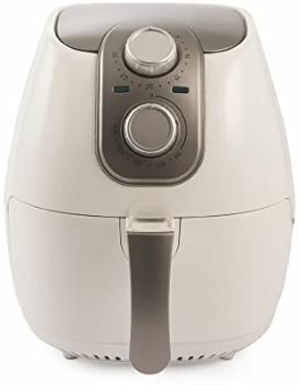 Kooper Ariosa Heißluftfritteuse 1500 W 2,8 l Antihaftbeschichtung, Verbrühungsschutz, Weiß