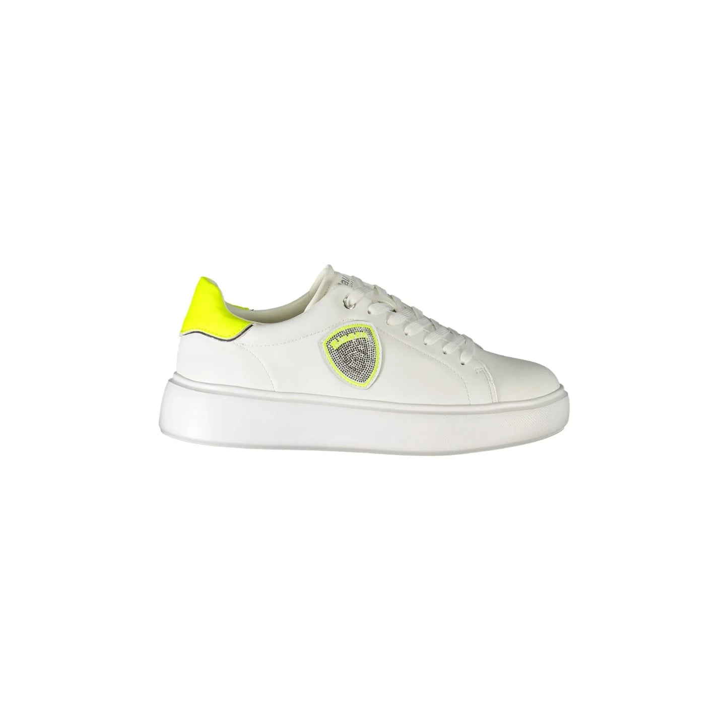 Weiße Damen-Sneaker von BLAUER mit kontrastierenden Details