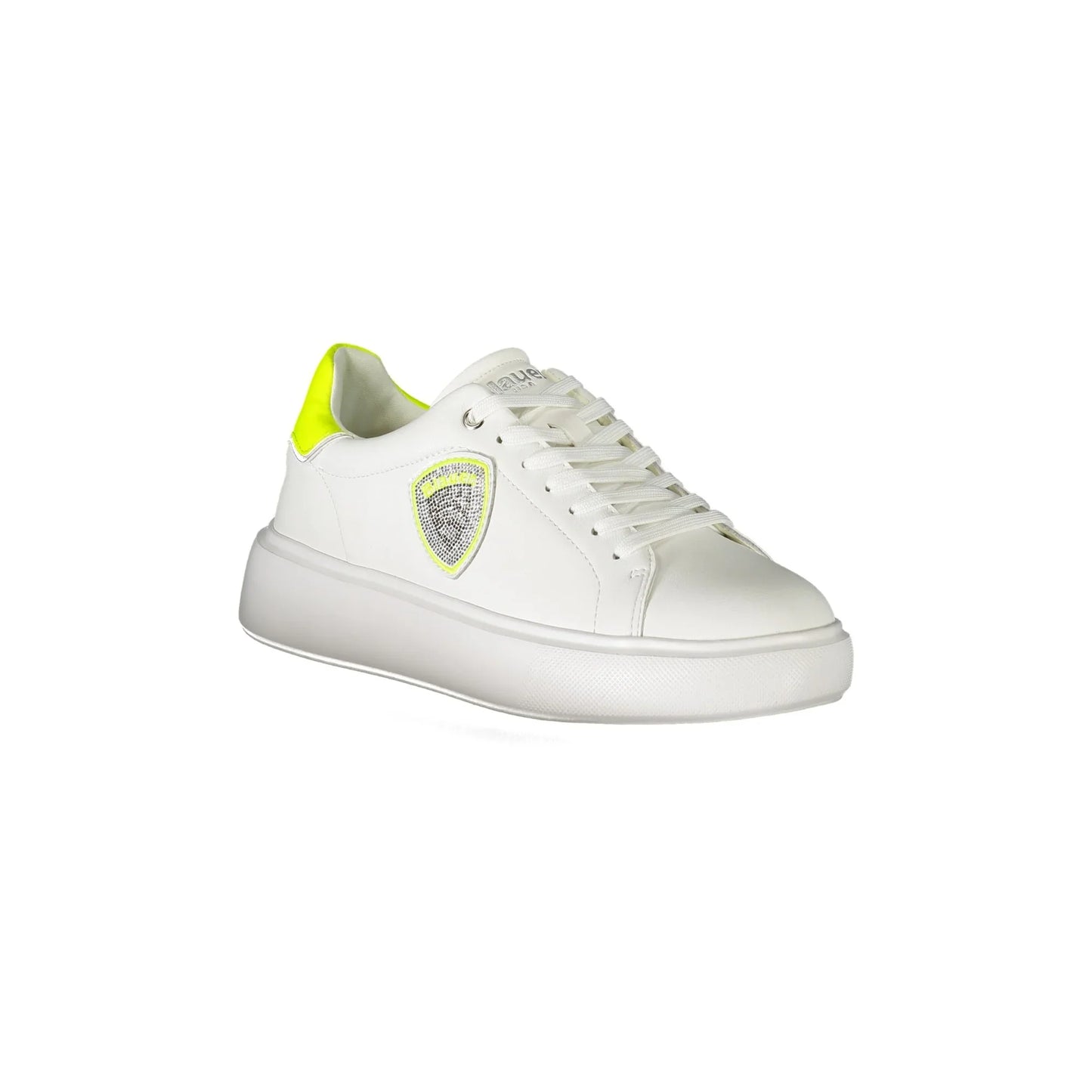 Weiße Damen-Sneaker von BLAUER mit kontrastierenden Details
