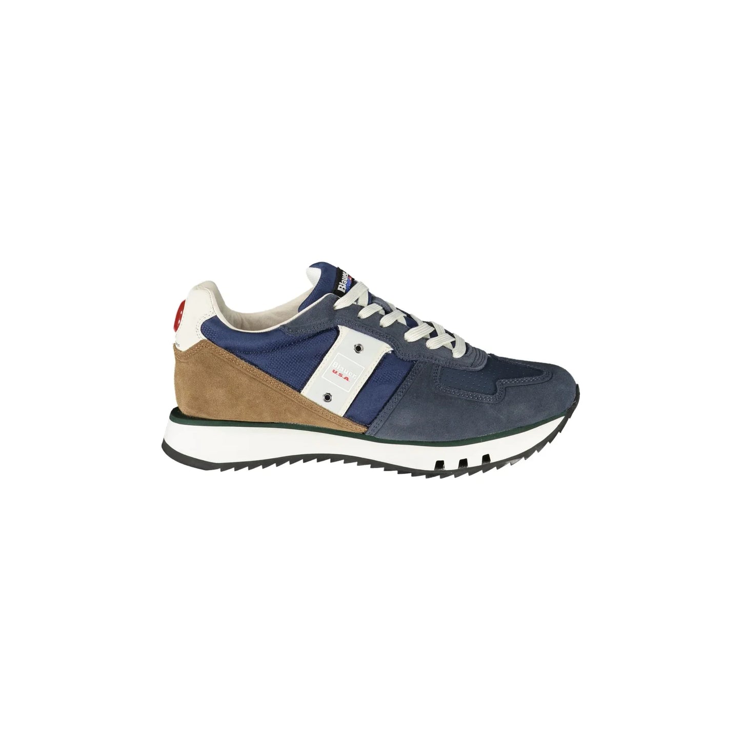 BLAUER Herren-Sneaker in Blau mit Schnürsenkeln und kontrastierenden Details