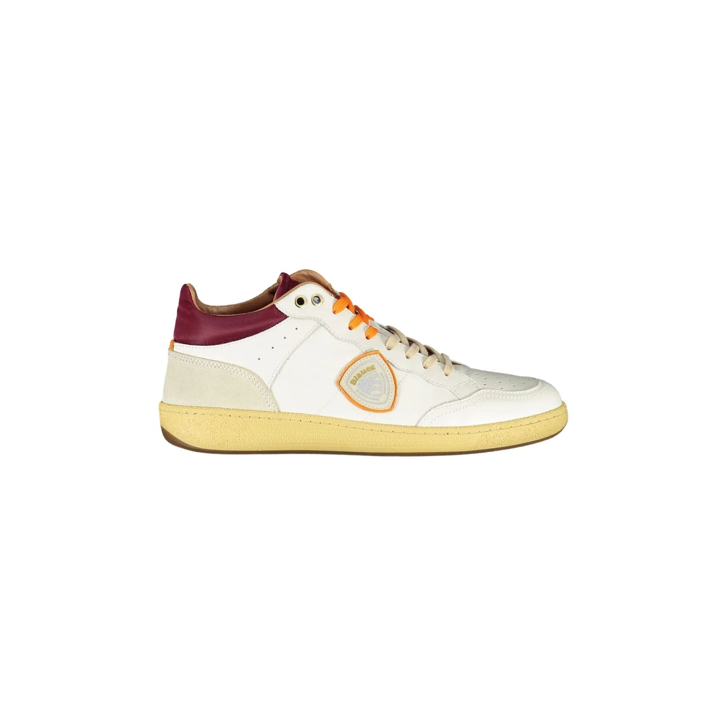 Weiße Herren-Sneaker von BLAUER mit kontrastierenden Details