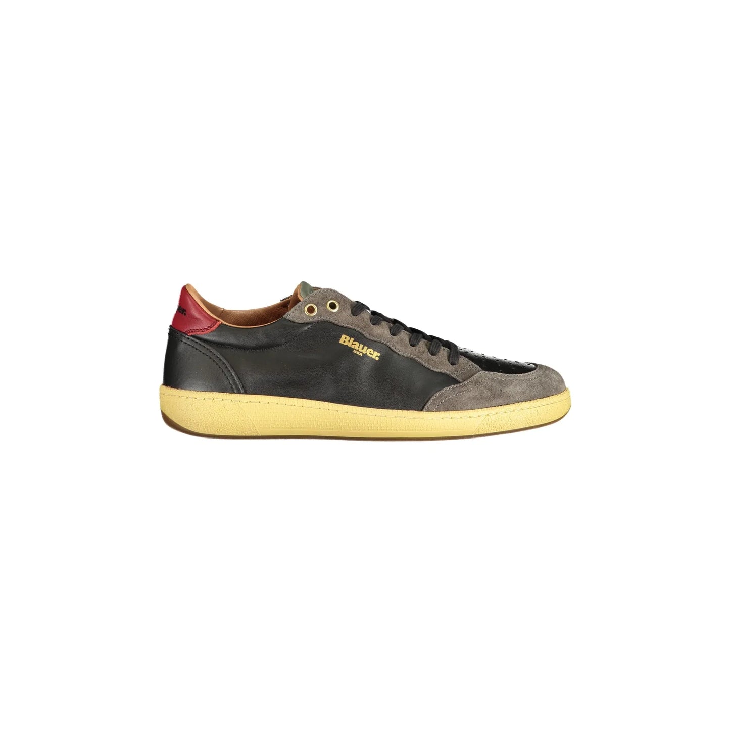 BLAUER Scarpe Sneakers Uomo Nere con Plantare Removibile