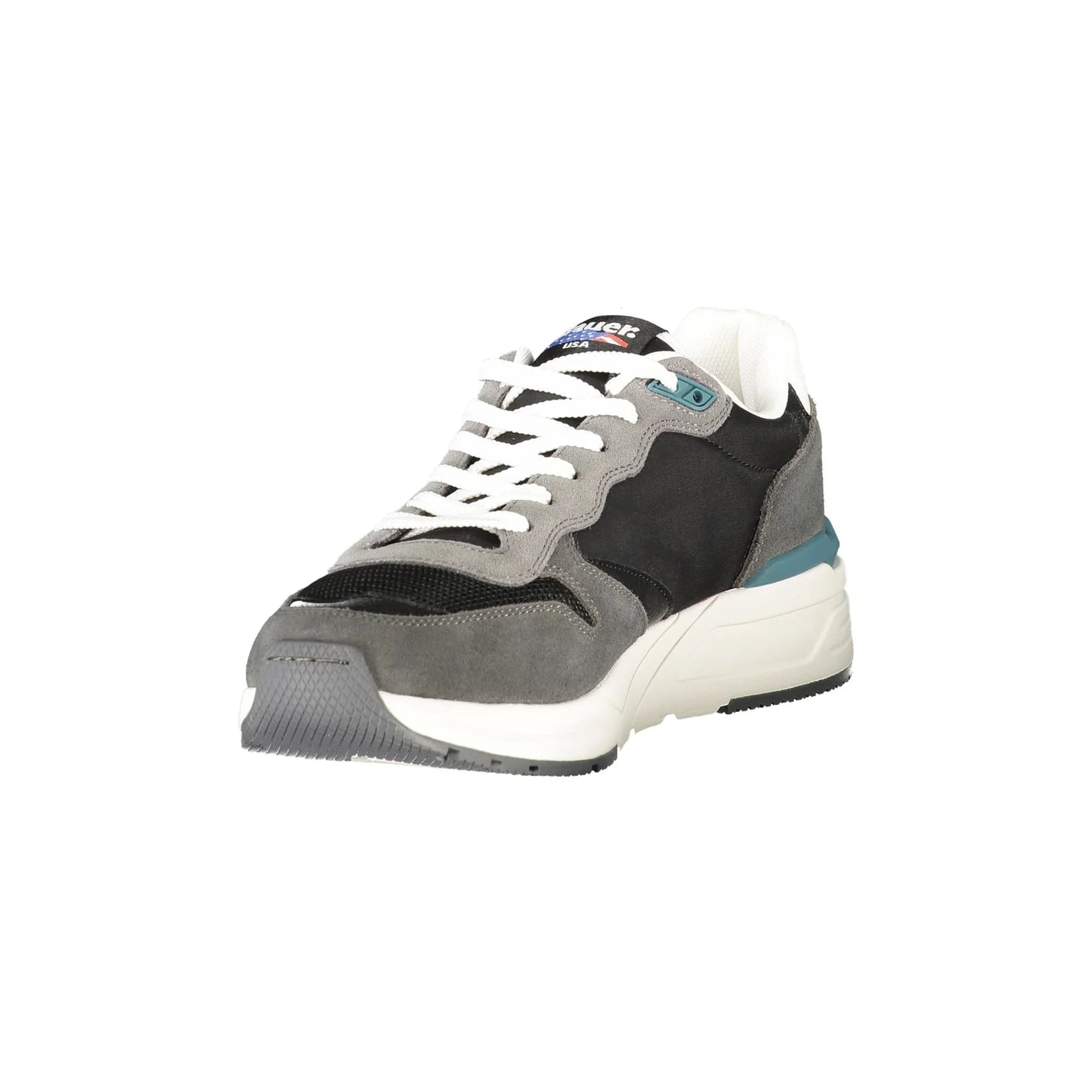 BLAUER Herren-Sneaker in Schwarz mit Details und Logo