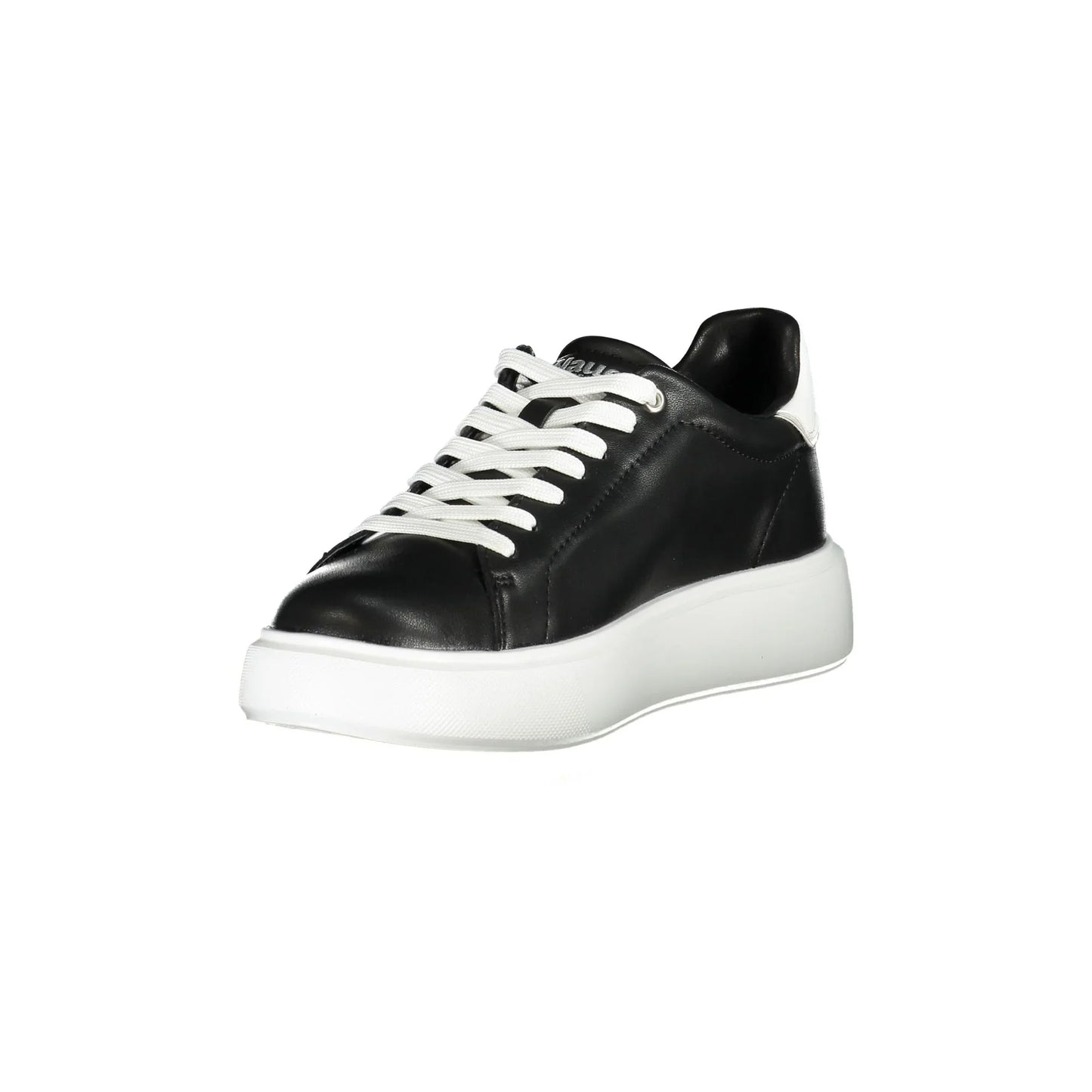 BLAUER Scarpe Sportive Donna Nere con Strass e Dettagli Bianchi