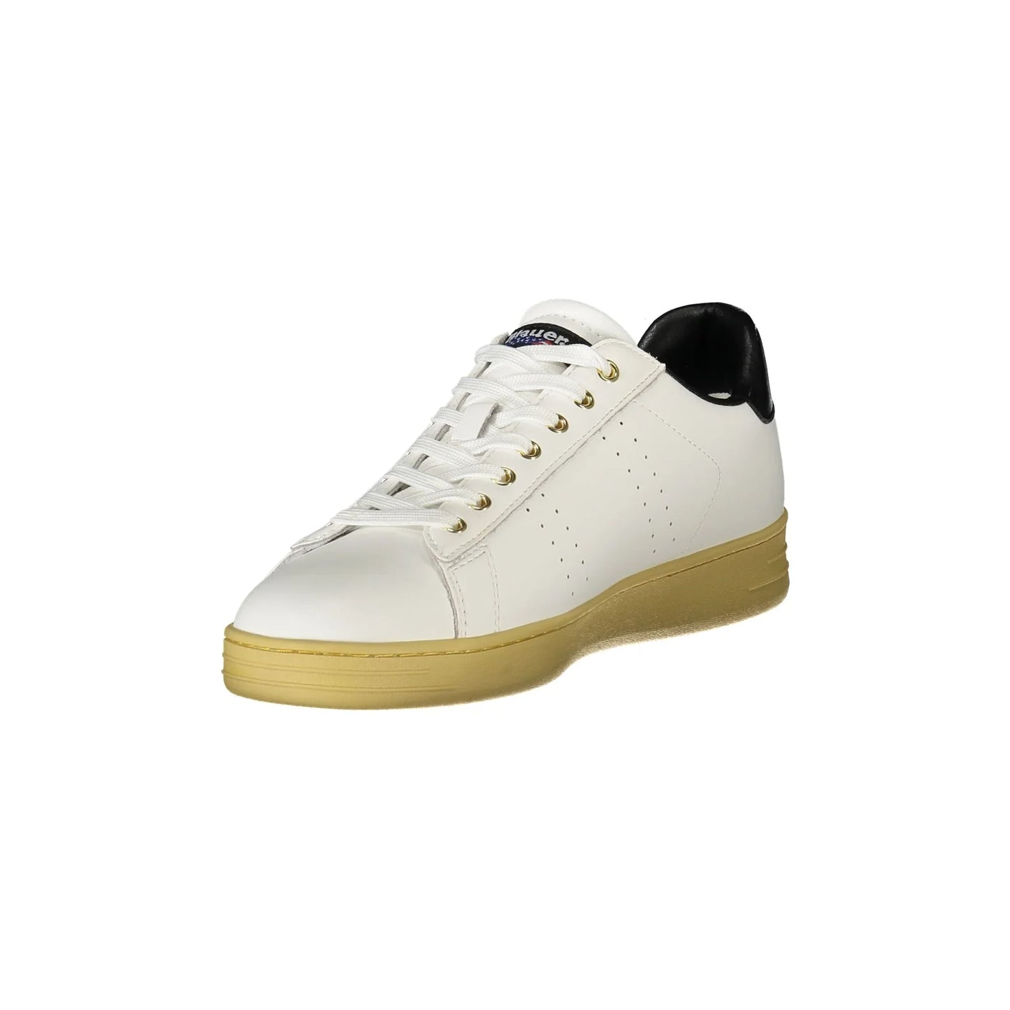 BLAUER Herren-Sneaker in Weiß mit schwarzen Details