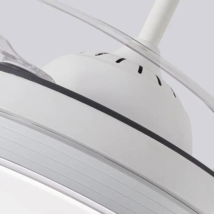 Wisdom Deckenventilator und Deckenleuchte 60W LED-Kronleuchter mit einziehbaren Flügeln
