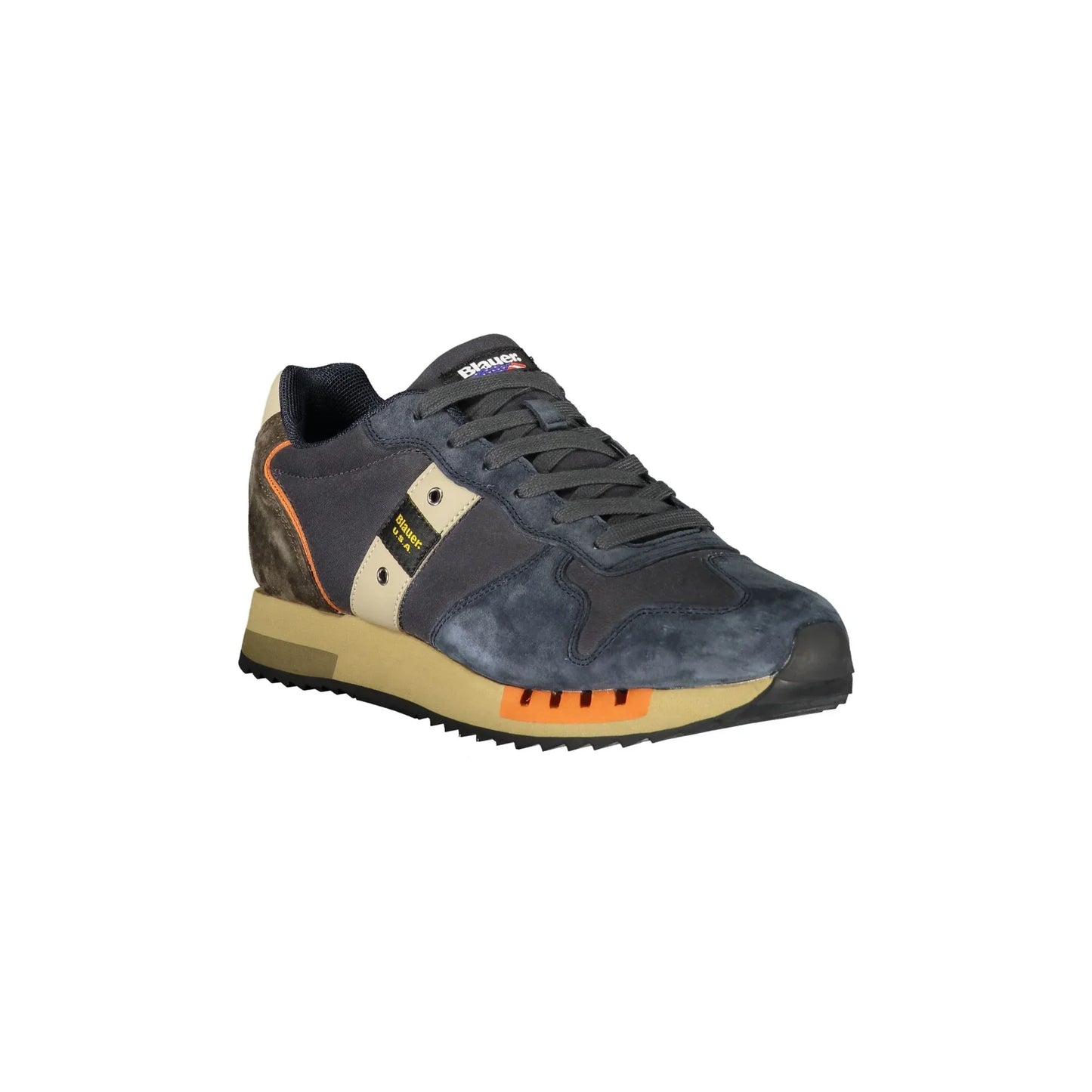 BLAUER Herren-Sneaker in Blau mit Schnürsenkeln und kontrastierenden Details